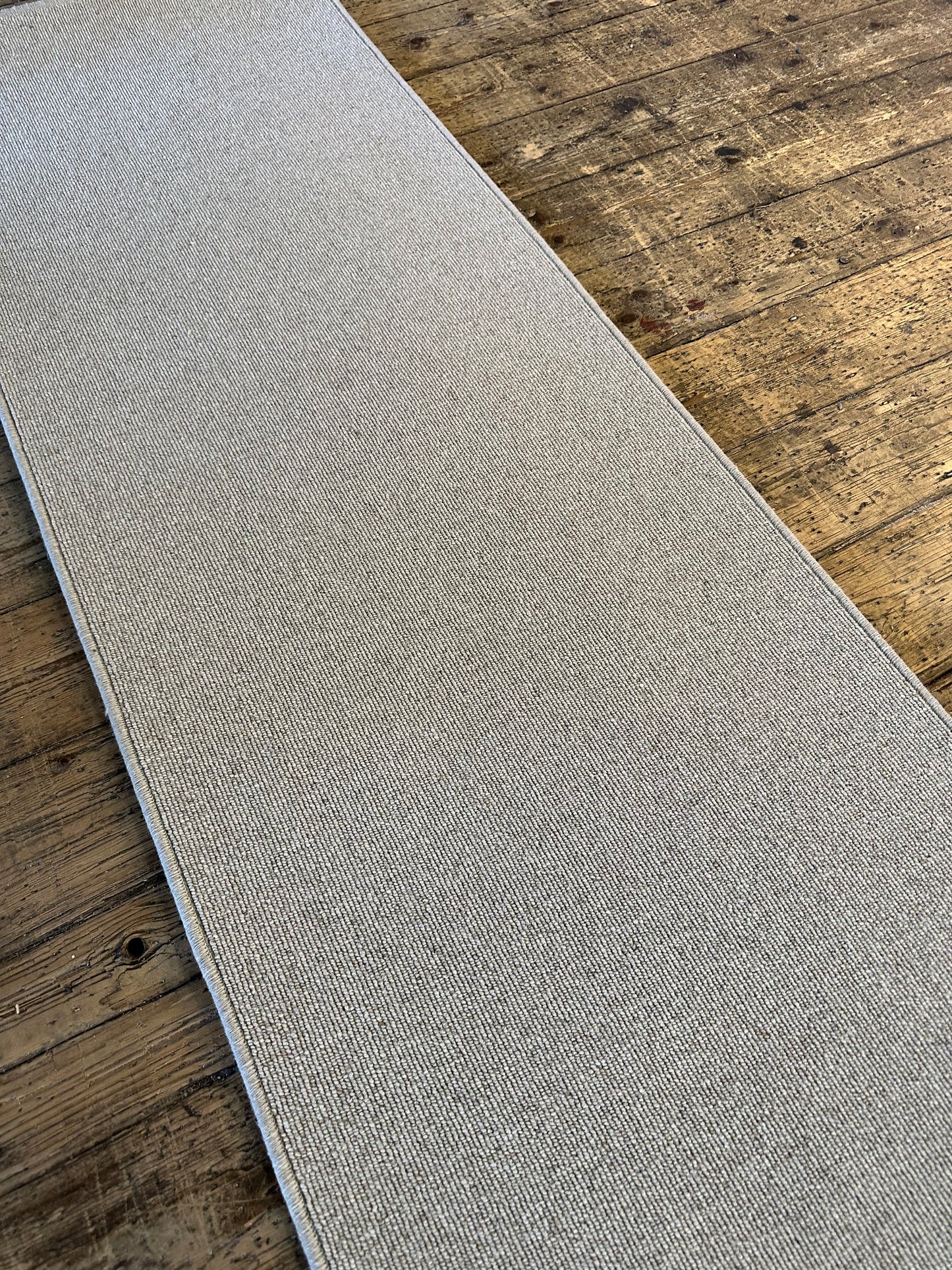 Oatcake 100% wool hallway runner 70cm x 250cm