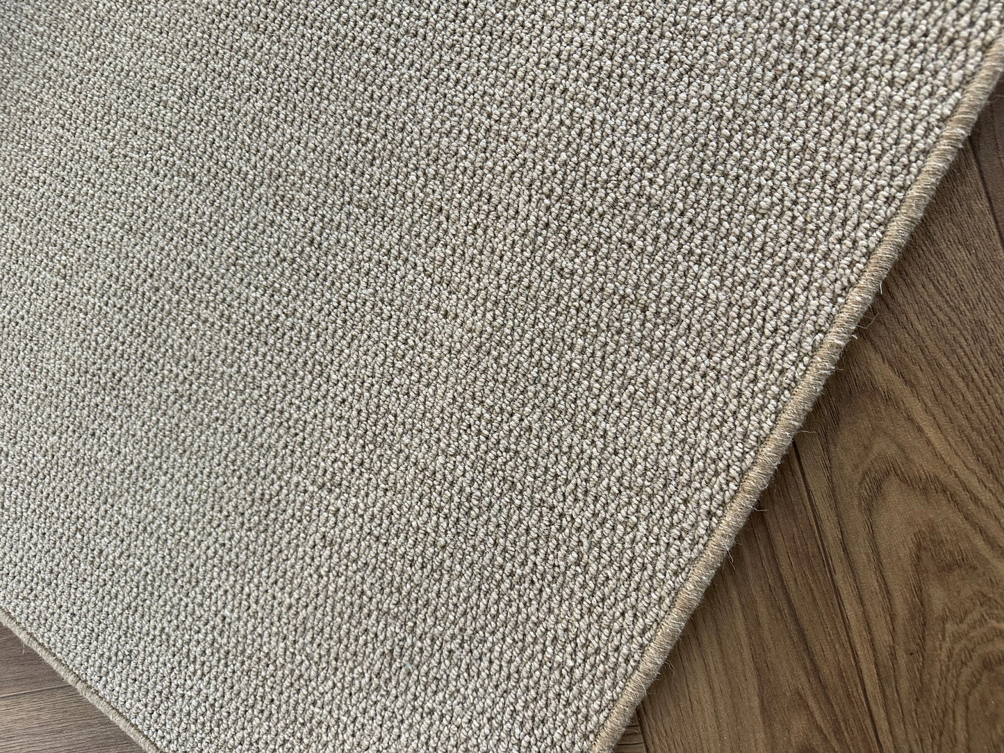 Mushroom 100% wool rug 221cm x 300cm