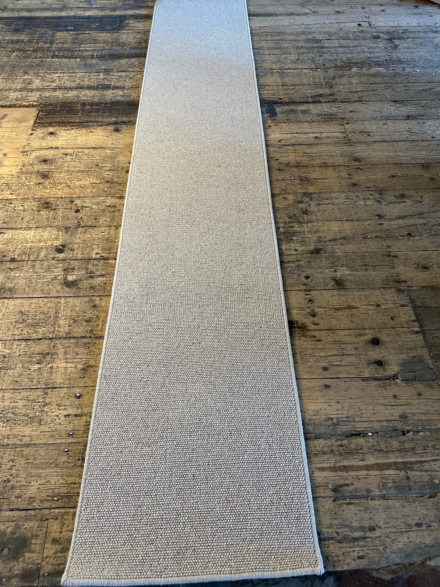 Flax 100% wool hallway runner 61cm x 325cm