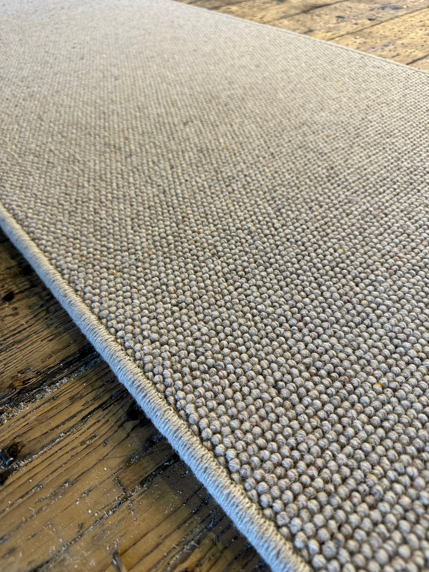 Flax 100% wool hallway runner 61cm x 325cm