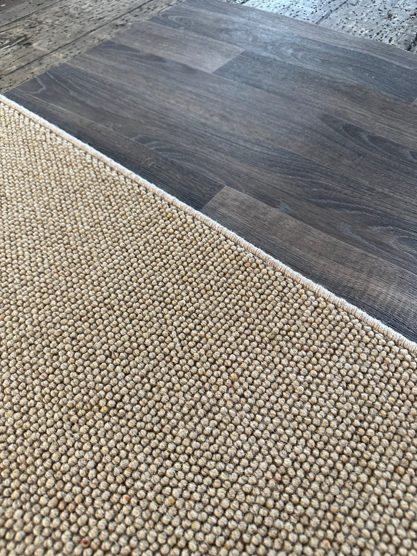 Honey gold 100% wool rug 190cm x 260cm