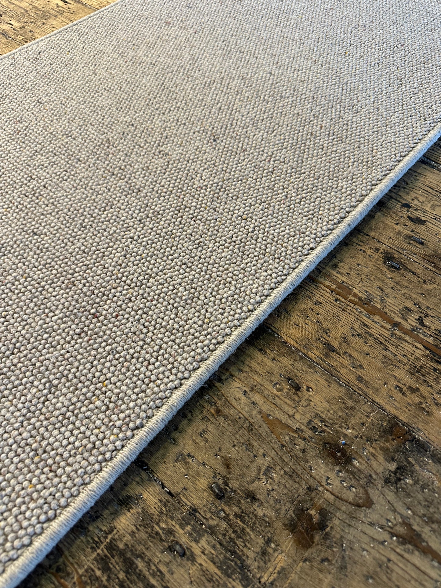 Flax 100% wool hallway runner 61cm x 325cm