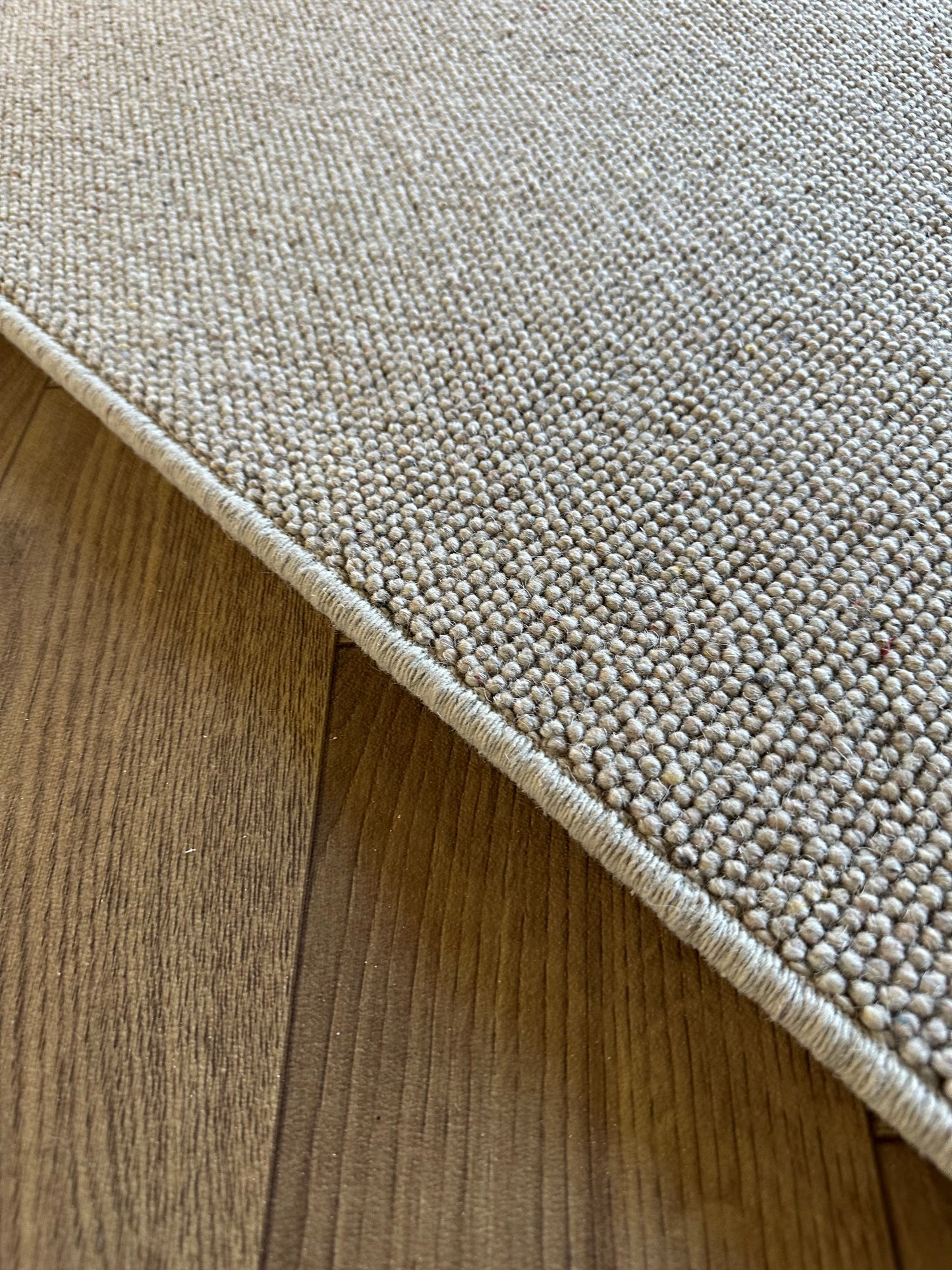 Flax 100% wool hallway runner 61cm x 325cm