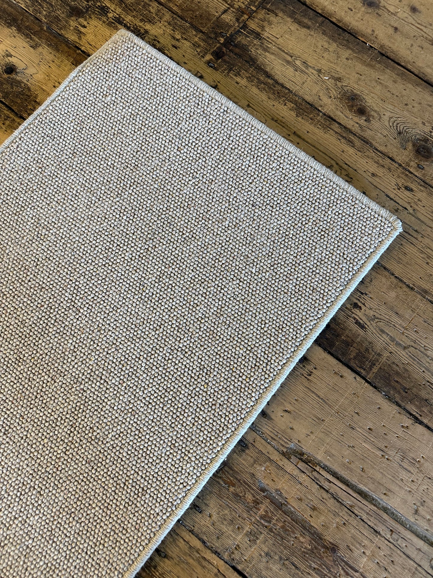 Flax 100% wool hallway runner 61cm x 325cm