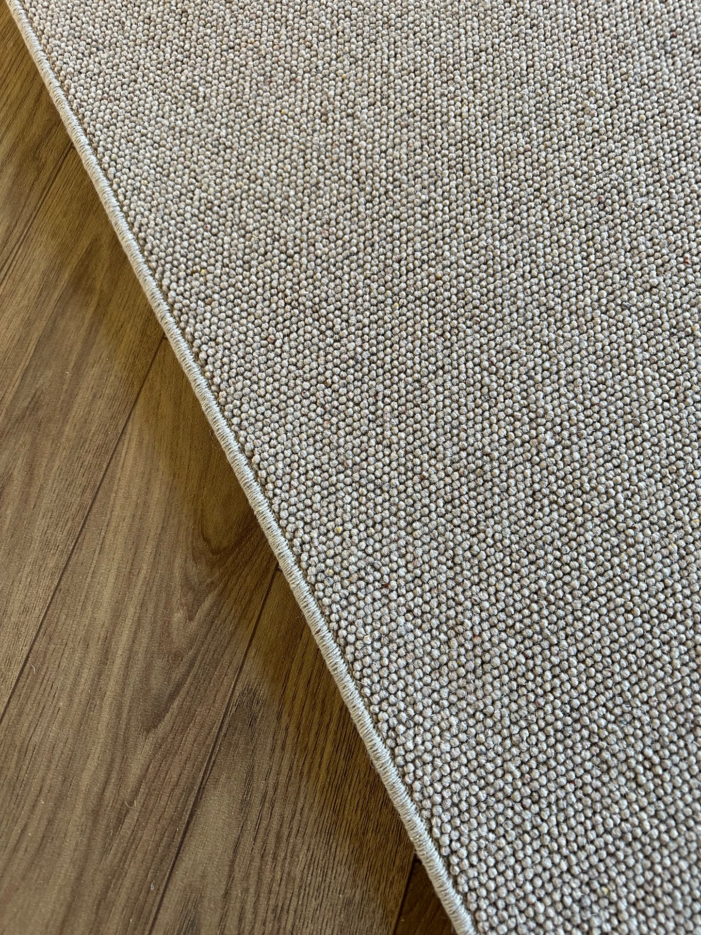 Flax 100% wool hallway runner 61cm x 325cm