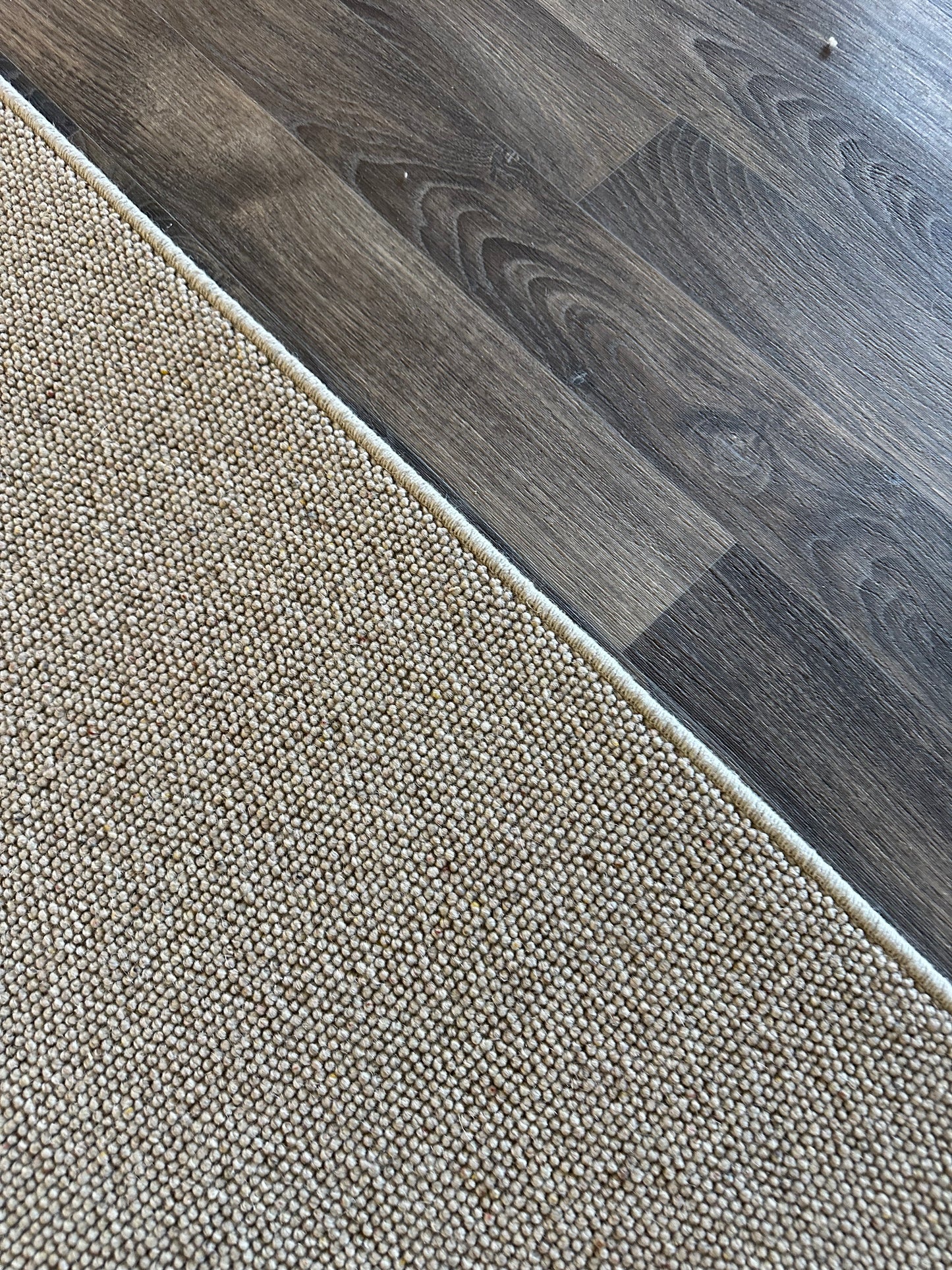 Flax 100% wool hallway runner 61cm x 325cm