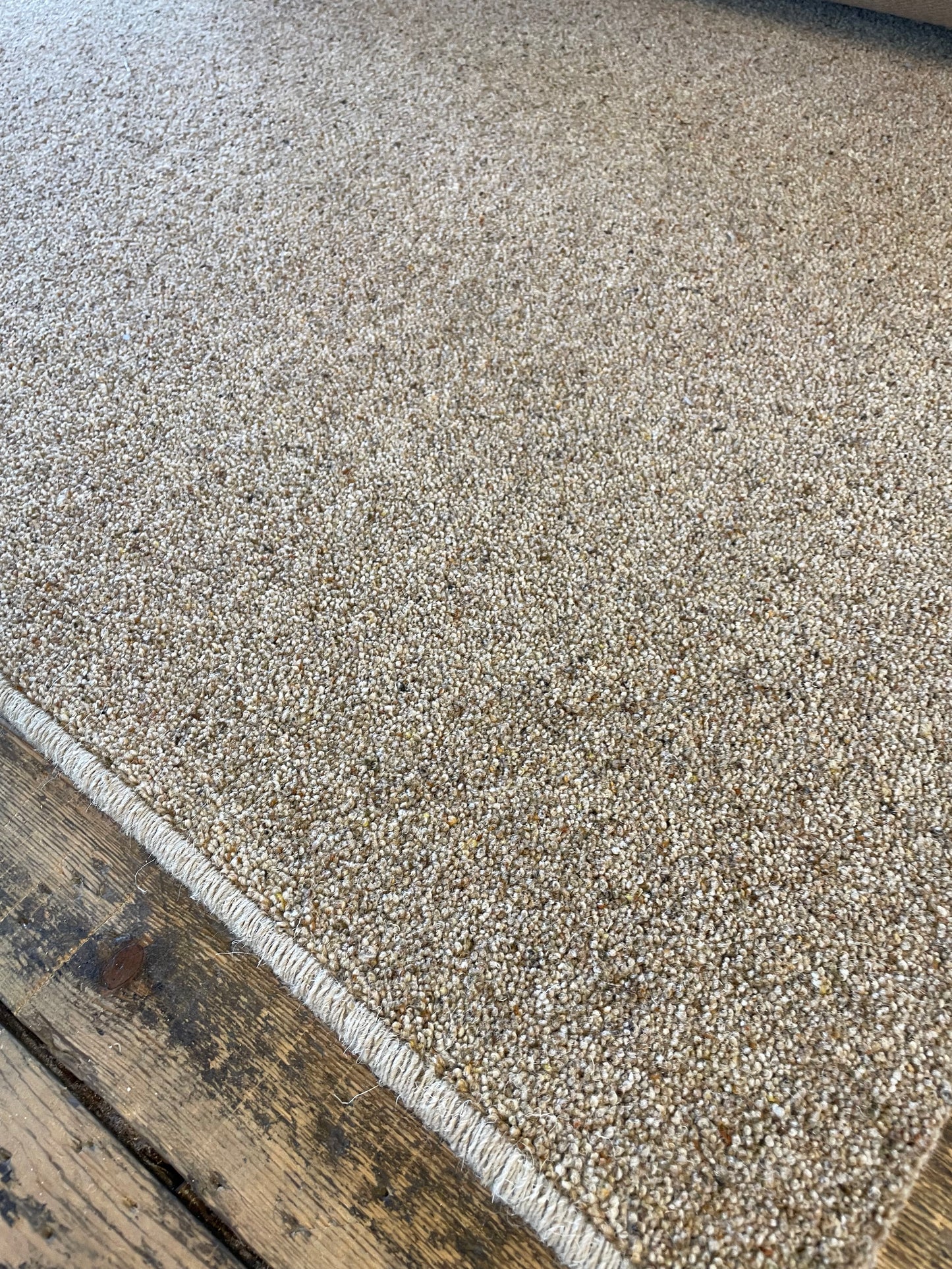 Light brown beige fleck hallway runner - Custom size