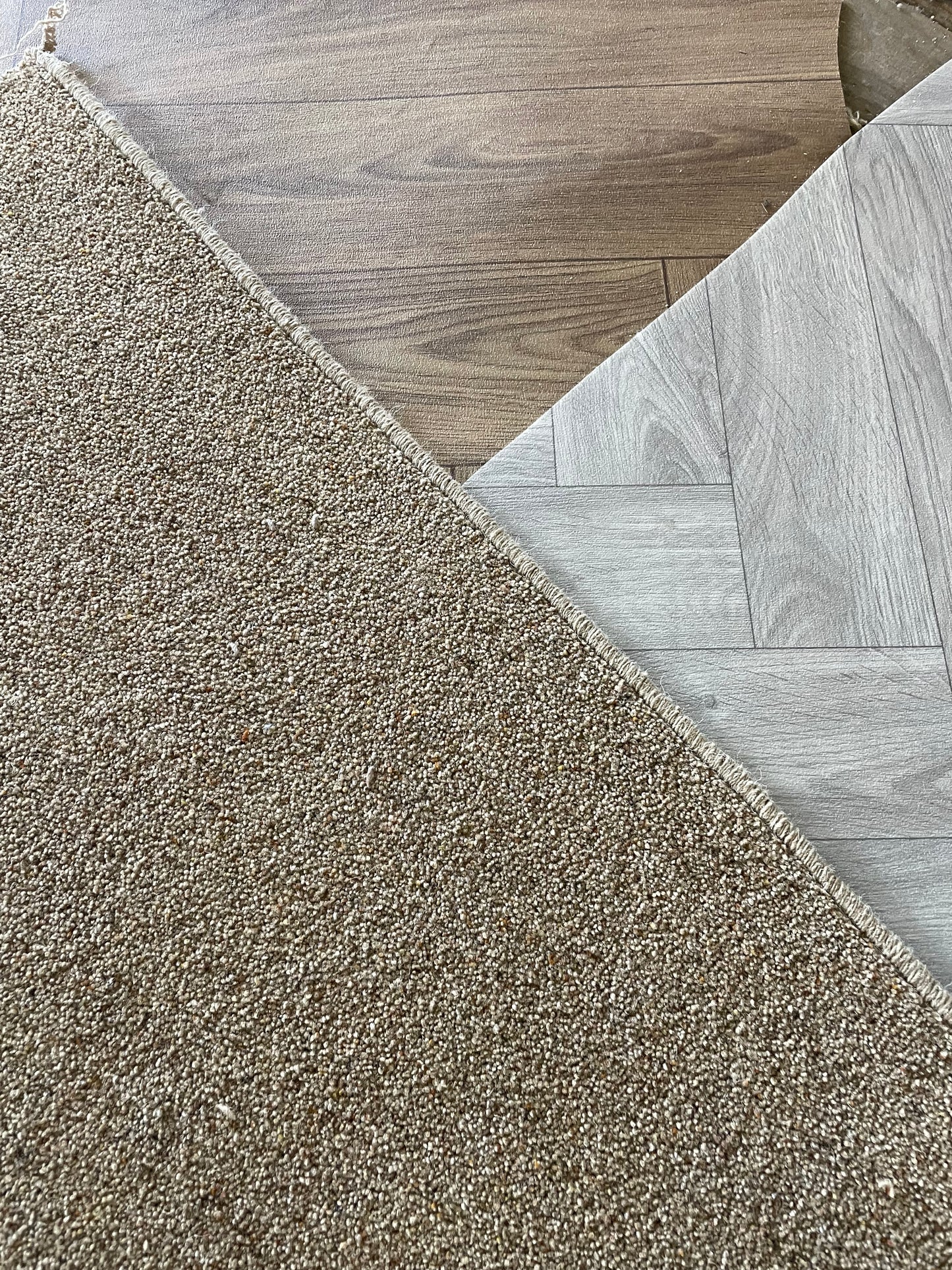 Light brown beige fleck hallway runner - Custom size