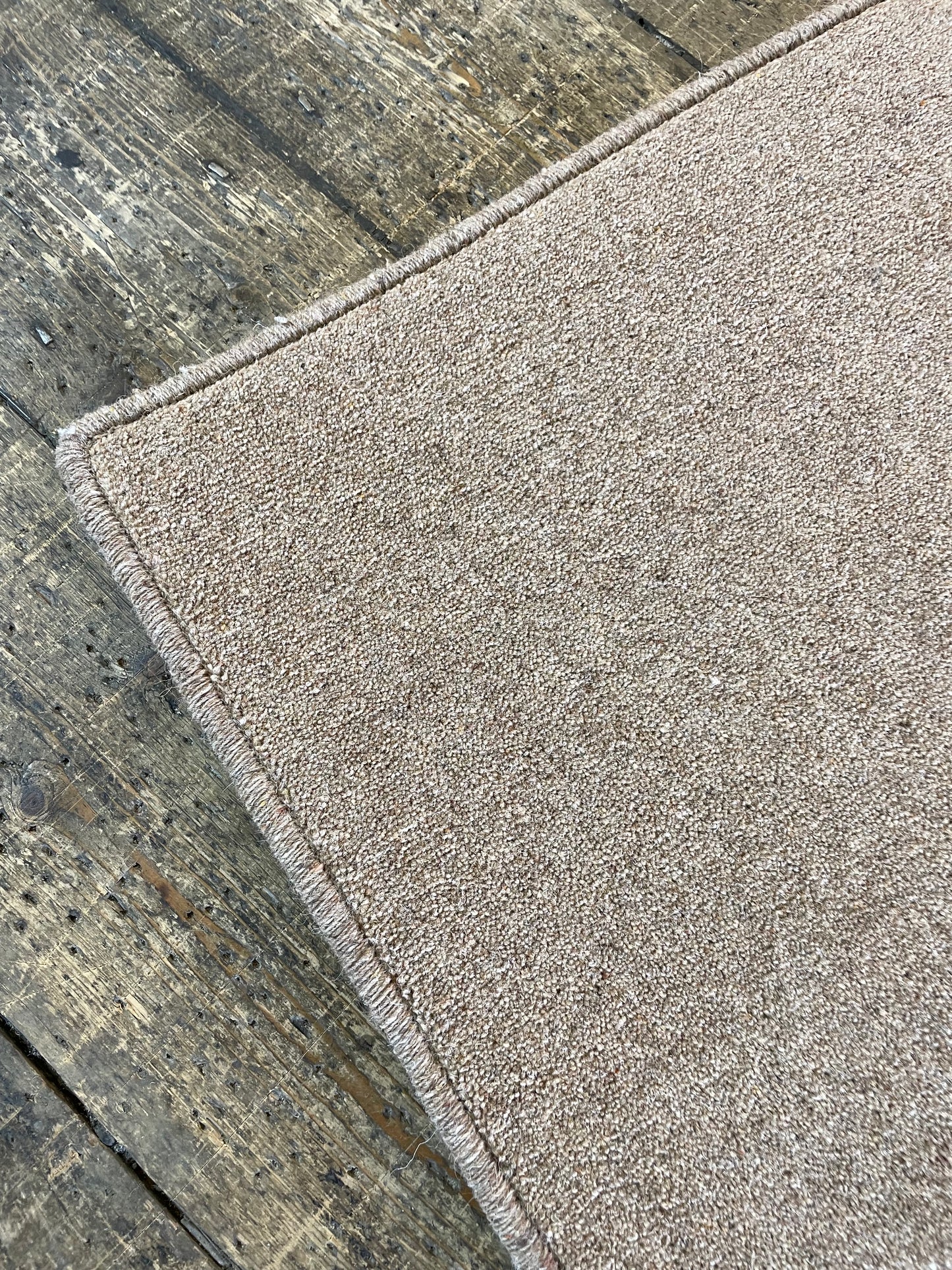 Light brown hallway runner (slight B-grade) - Custom size