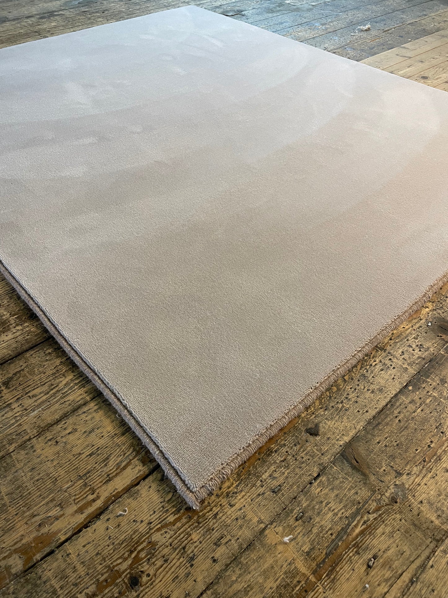 Luxury Velvet Mink Linen wool rug