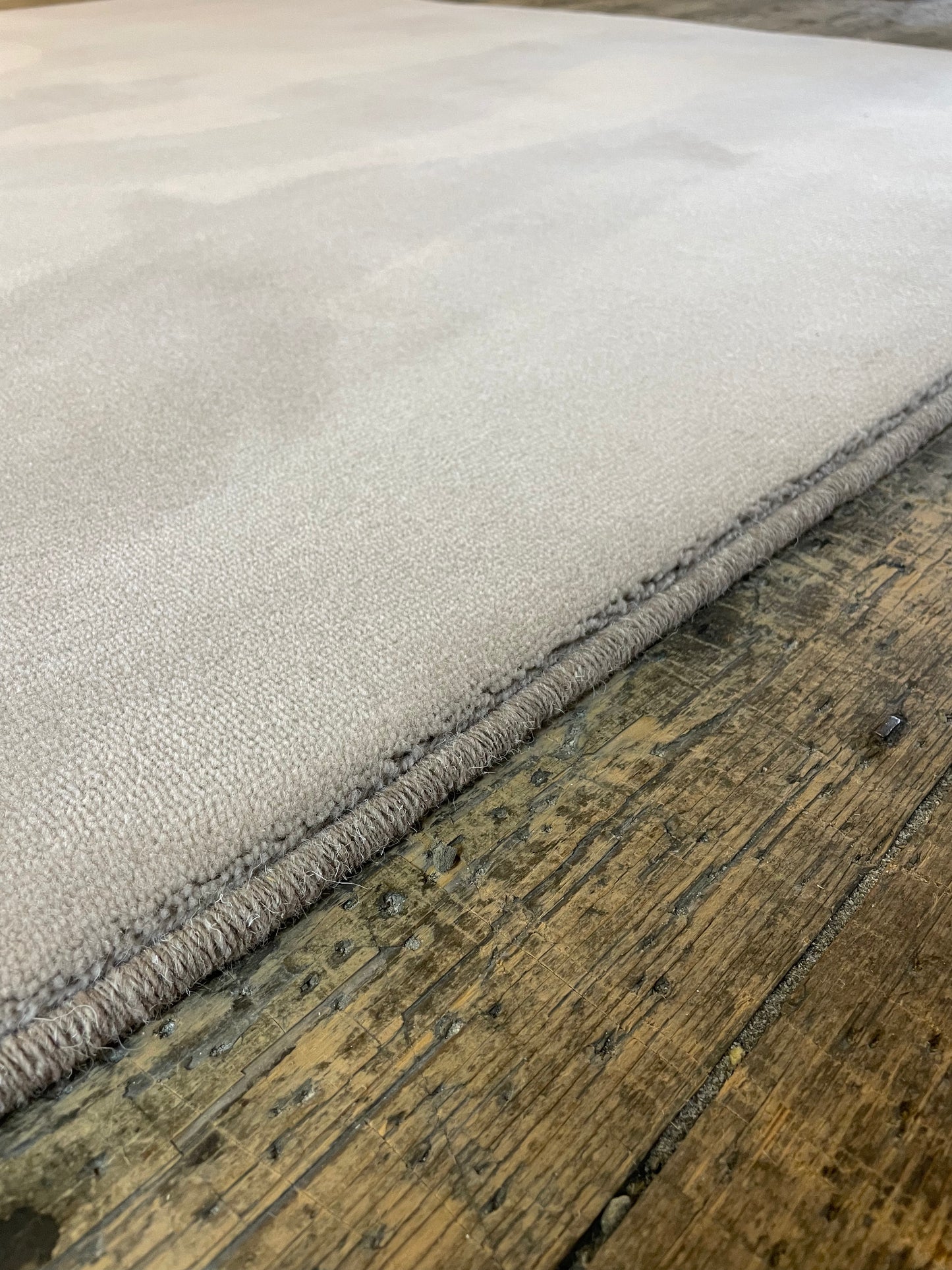 Luxury Velvet Mink Linen wool rug