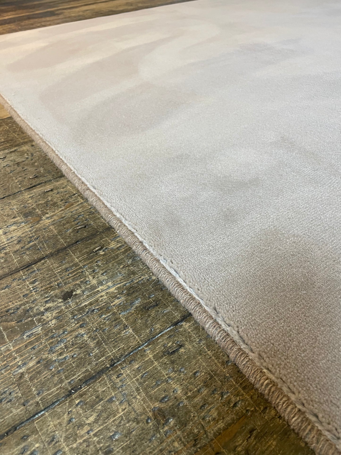 Luxury Velvet Mink Linen wool rug