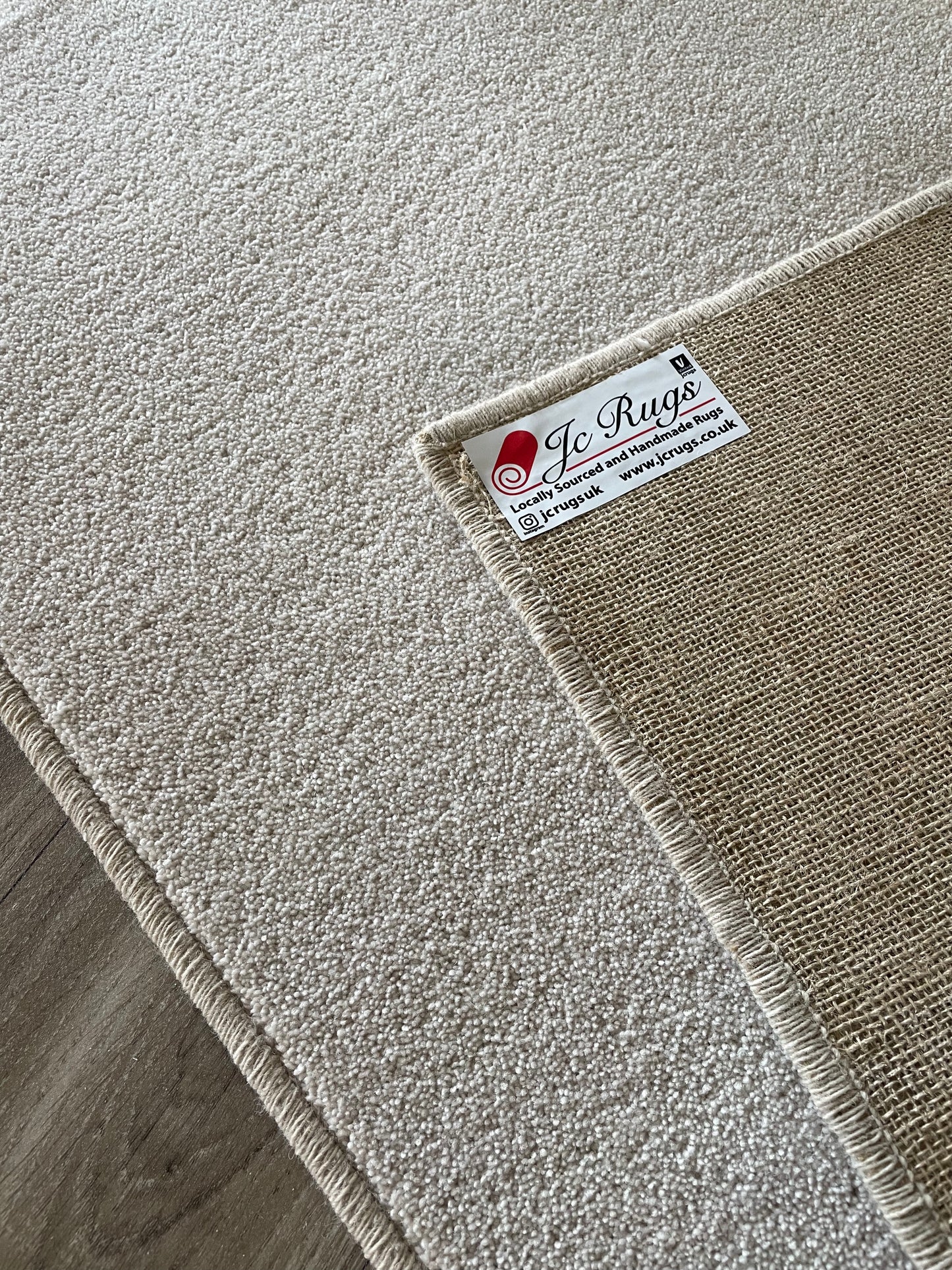 White cream hallway runner 66cm x 211cm