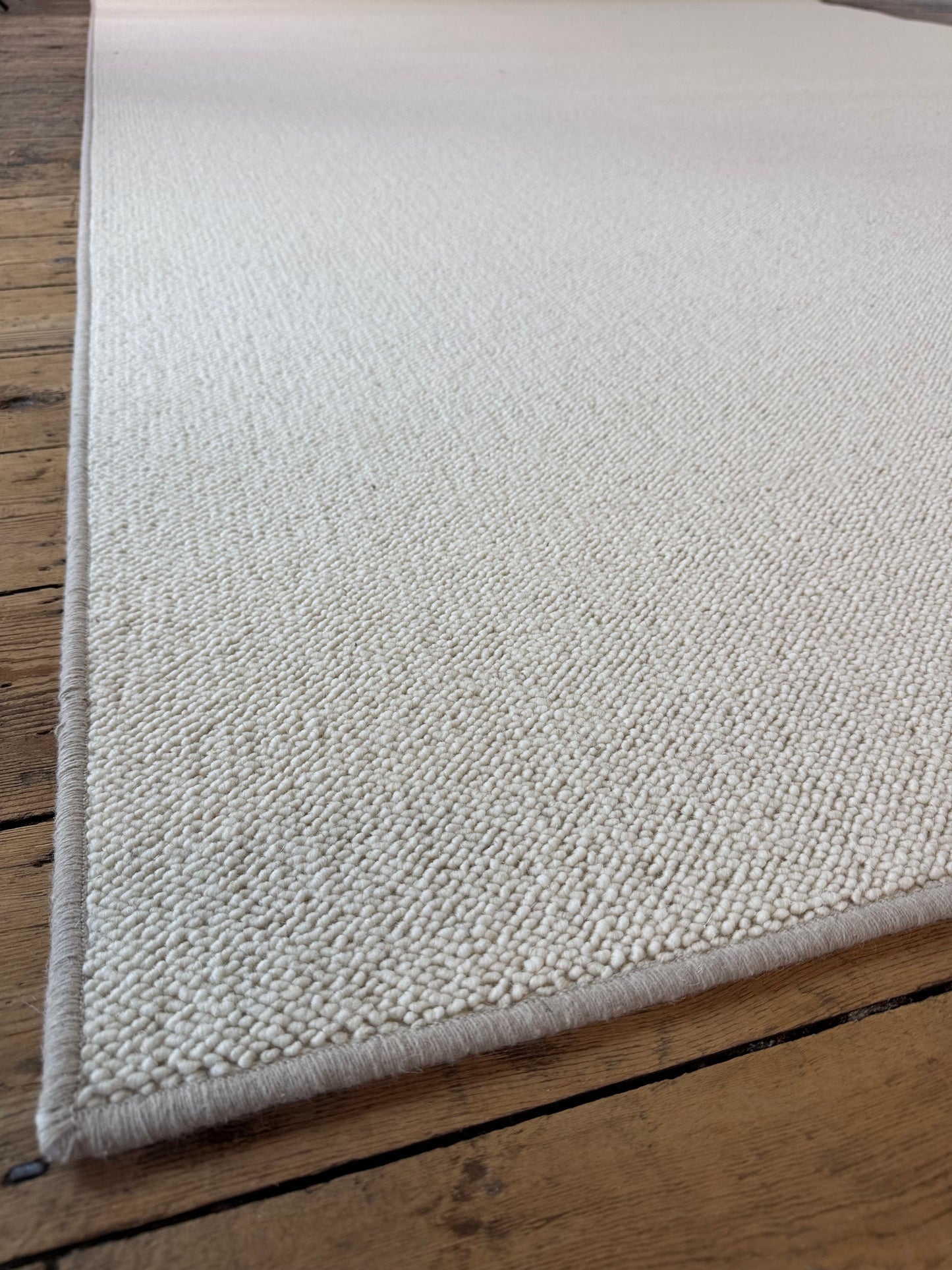 Blanc ivoire 100% wool rug 250cm x 337cm