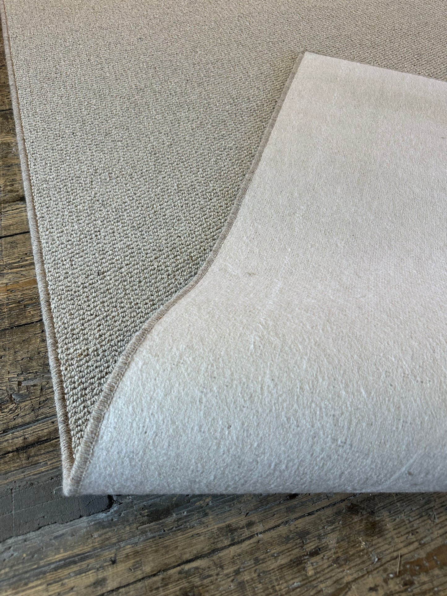 Oatcake 100% wool rug 210cm x 347cm