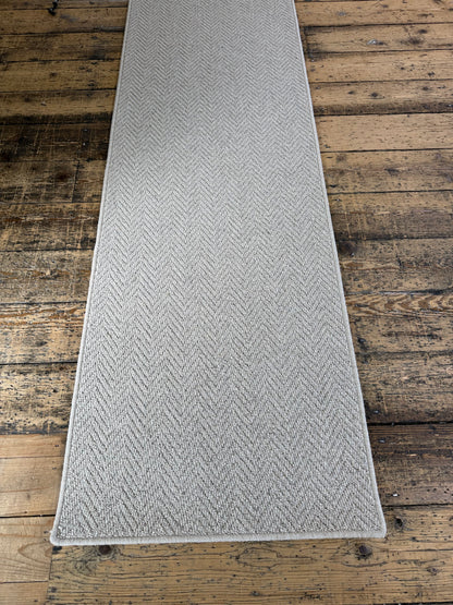 Harvest herringbone 100% wool hallway runner 66cm x 240cm