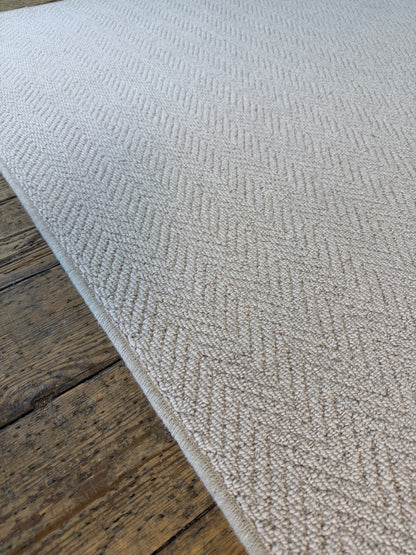 Oxford tone herringbone 100% wool rug 250cm x 288cm