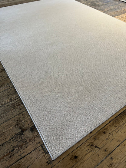 White Cream 100% wool rug 235cm x 325cm