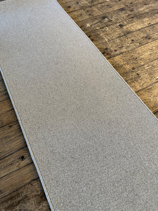 Oatcake 100% wool hallway runner 70cm x 250cm