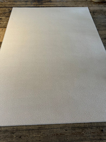 White Cream 100% wool rug 235cm x 325cm