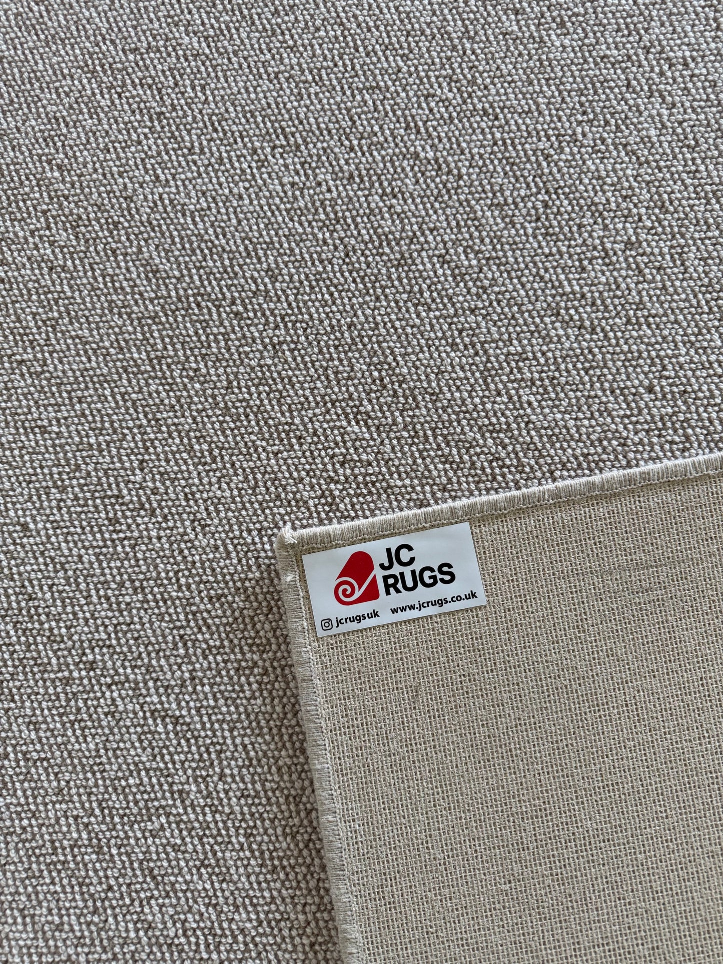 Coffee&cream 100% wool rug 227cm x 326cm