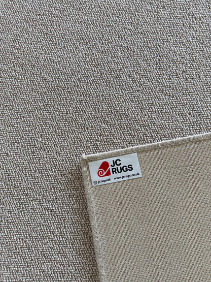 Coffee&cream 100% wool rug 227cm x 326cm