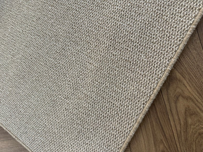 Mushroom 100% wool rug 221cm x 300cm