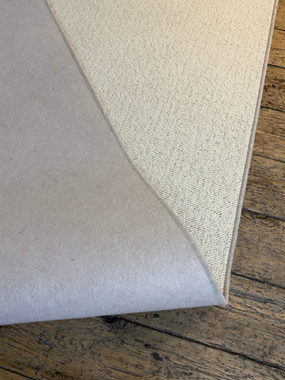 Blanc ivorie 100% wool rug 235cm x 370cm