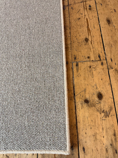 Pewter 100% wool rug 239cm x 273cm