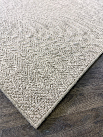 Oxford tone herringbone 100% wool rug 242cm x 300cm
