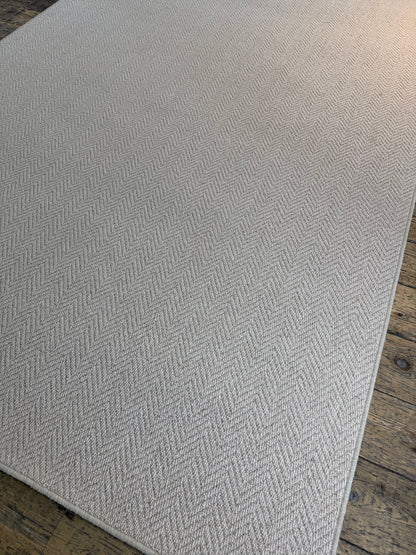Oxford tone herringbone 100% wool rug 200cm x 290cm