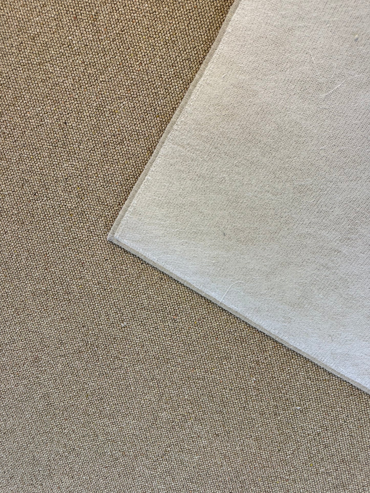 Warm oat 100% wool rug 190cm x 307cm