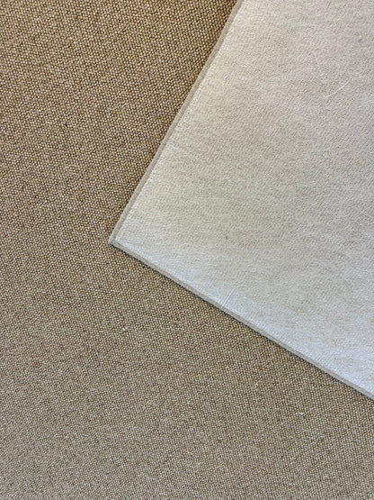 Warm oat 100% wool rug 190cm x 307cm