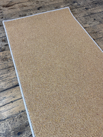Mustard 100% wool hallway runner 70cm x 246cm