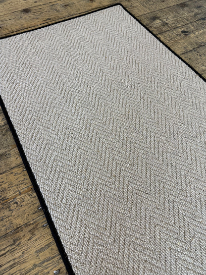 Oatcake 100% wool hallway runner 74cm x 255cm