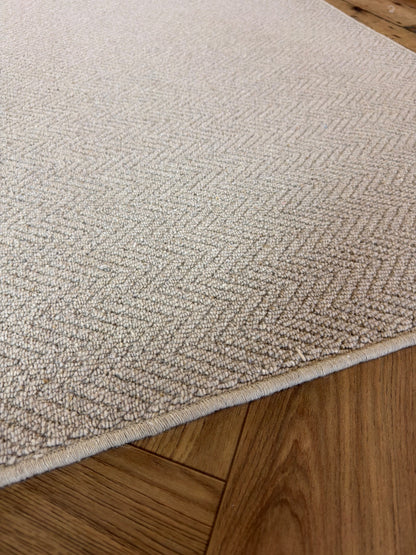 Harvest herringbone 100% wool rug 212cm x 273cm