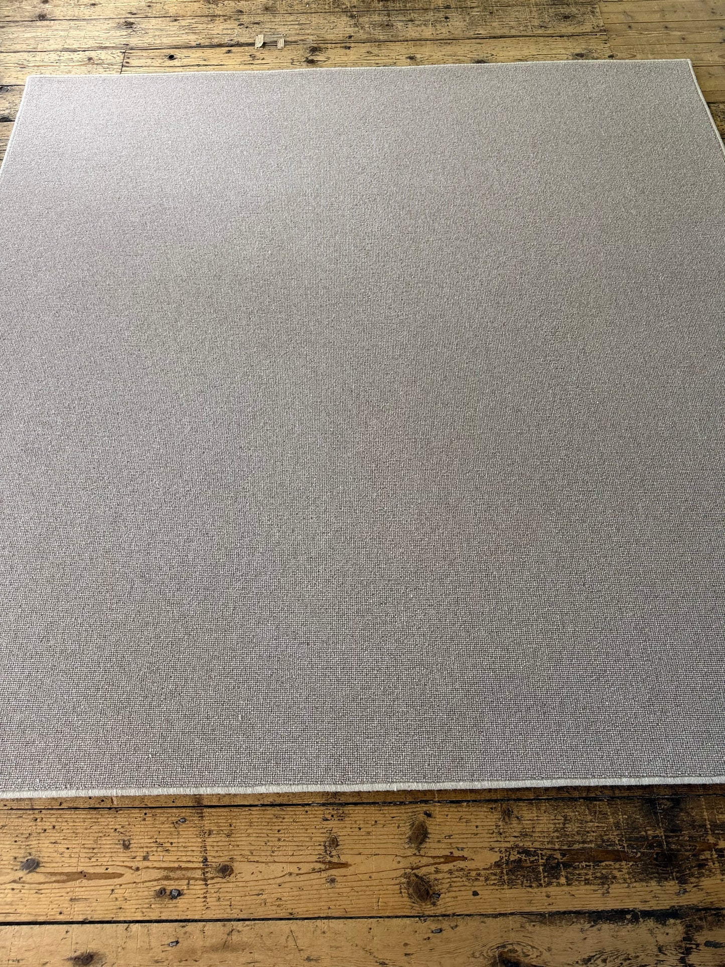 Truly taupe 100% wool rug 200cm x 200cm