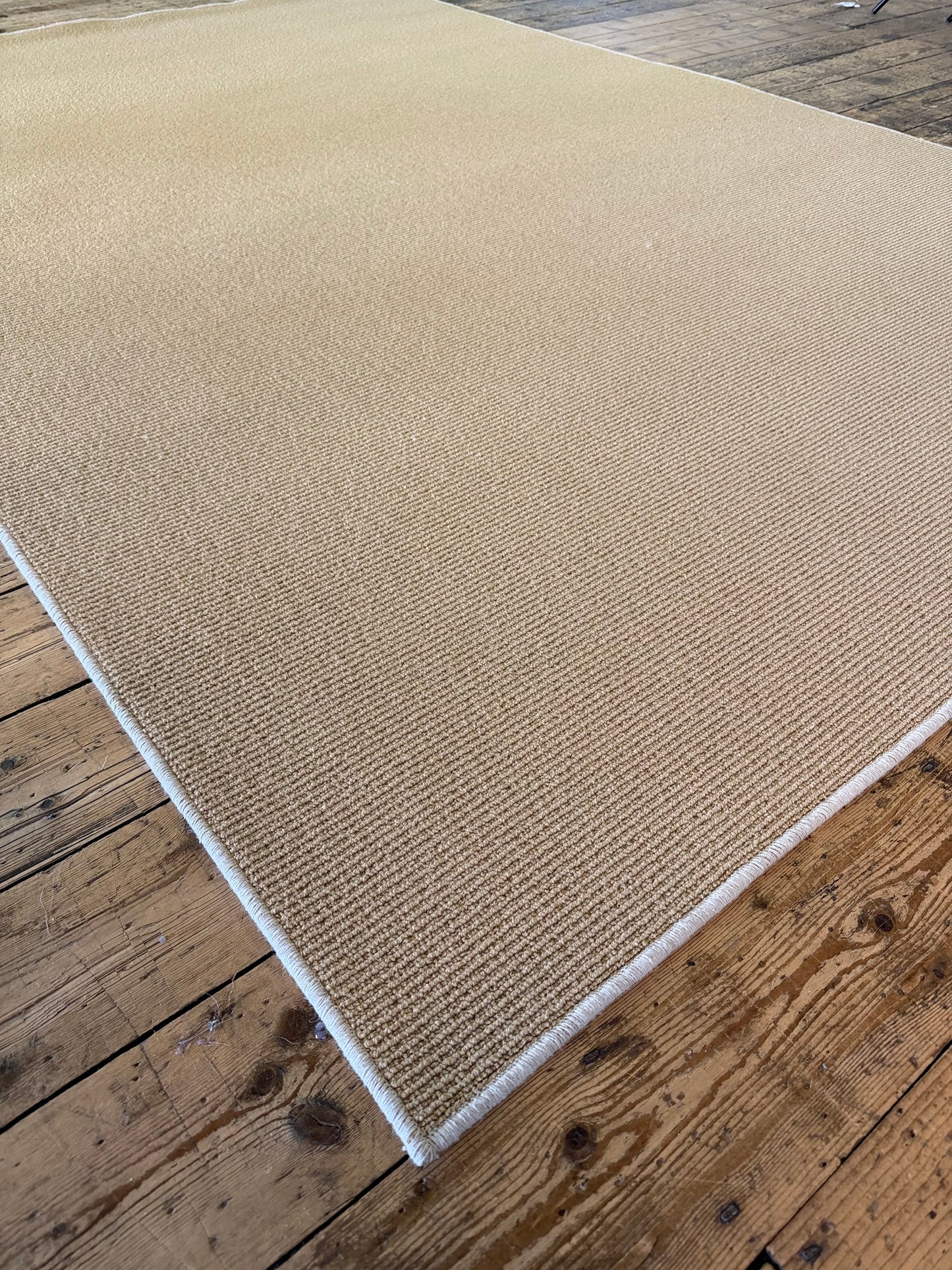 Rustic orange 100% wool rug 200cm x 300cm