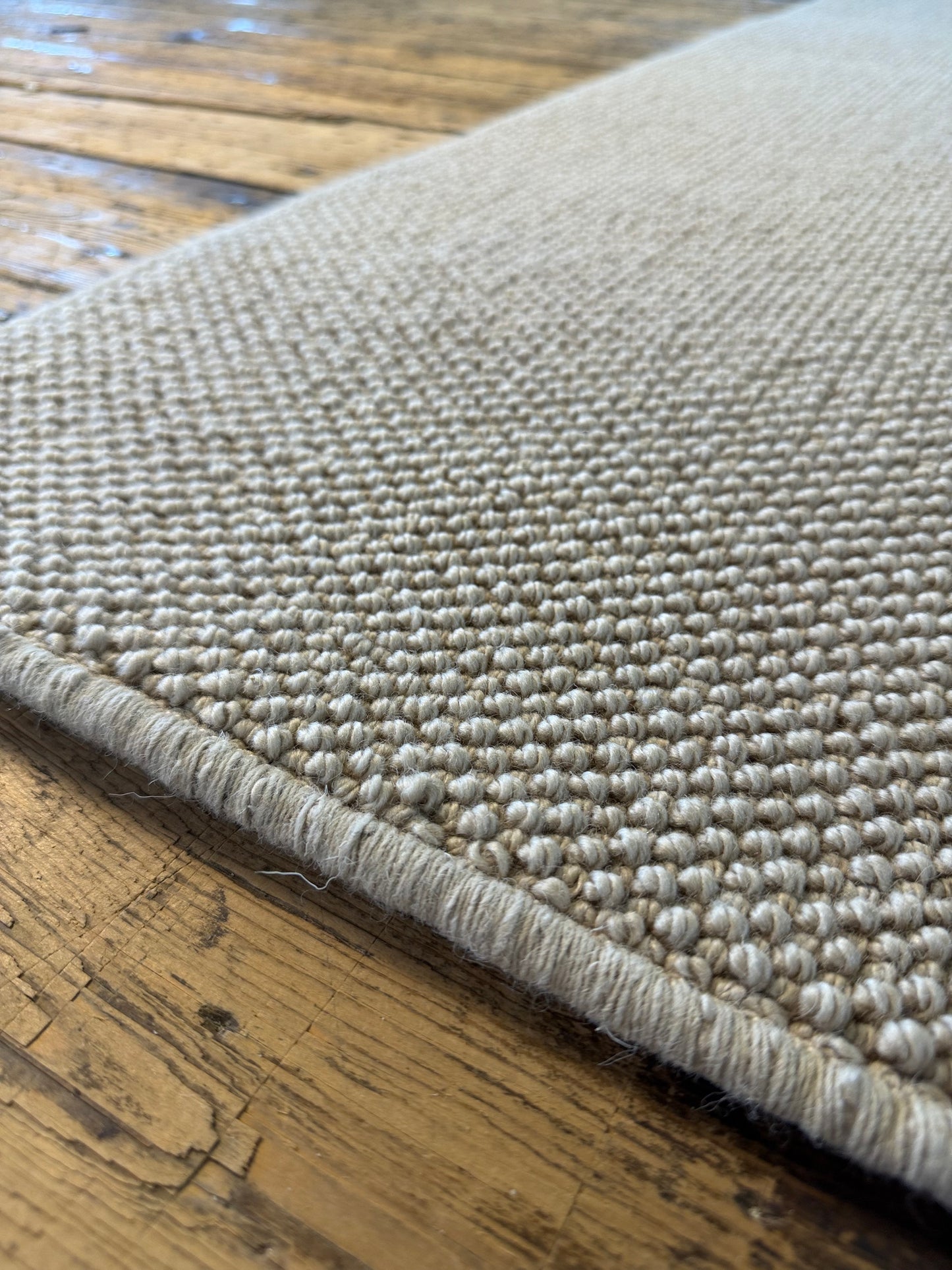 Sage 100% wool hallway runner 75cm x 314cm