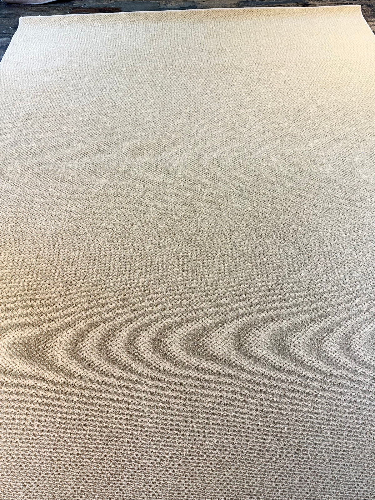 Mustard 100% wool rug 276cm x 330cm
