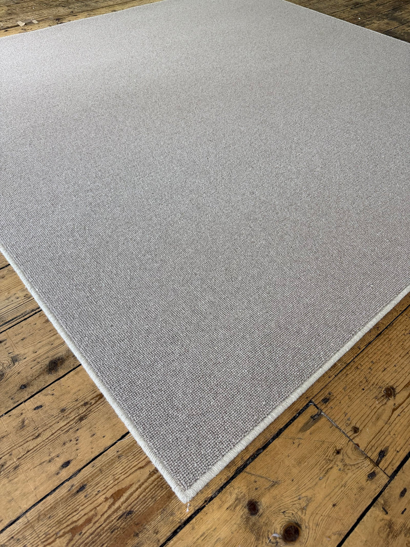 Truly taupe 100% wool rug 200cm x 200cm