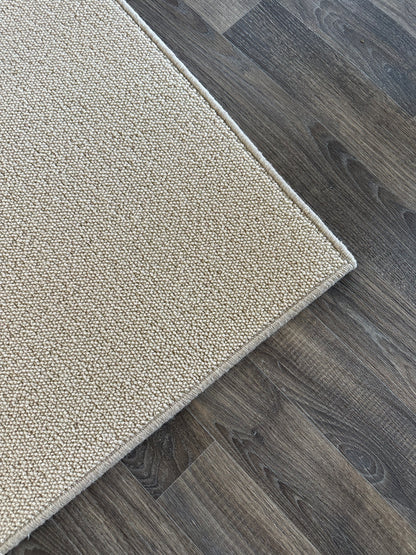 White Cream 100% wool rug 235cm x 325cm