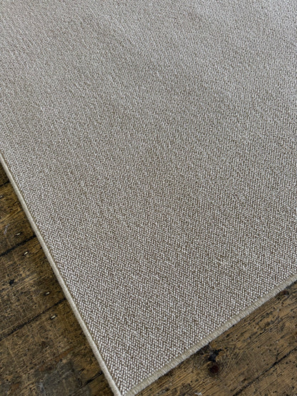 Coffee&cream 100% wool rug 227cm x 326cm