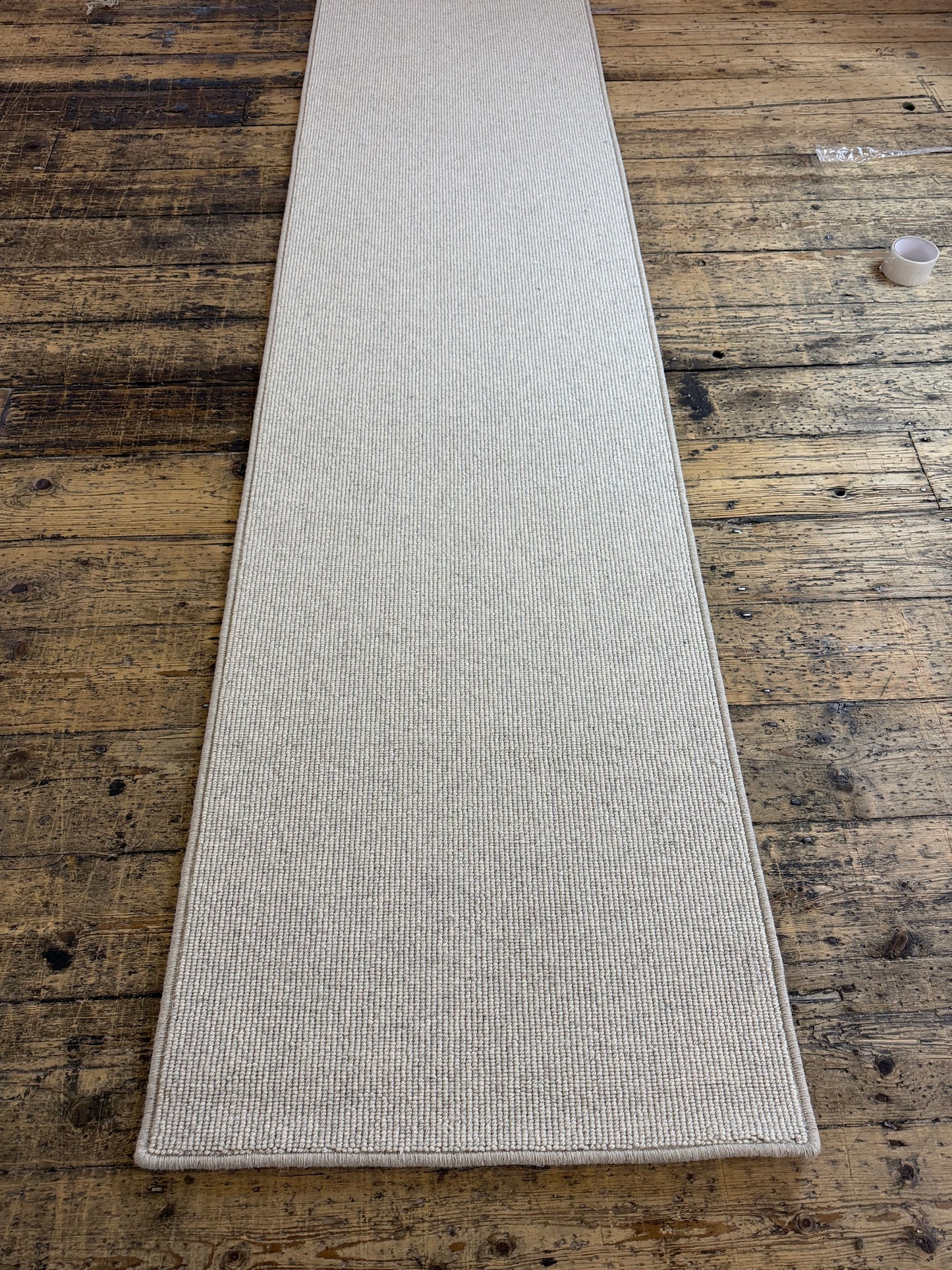 Tawny 100% wool hallway runner 70cm x 310cm