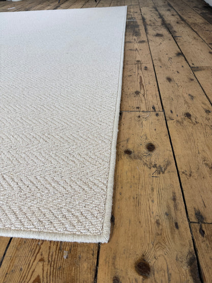 Oxford tone herringbone 100% wool rug 250cm x 349cm