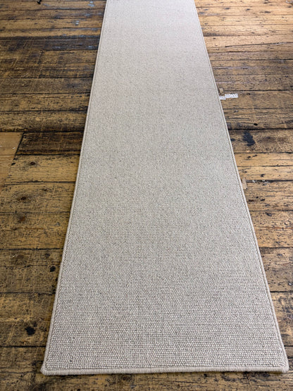 Pumice 100% wool hallway runner 75cm x 278cm