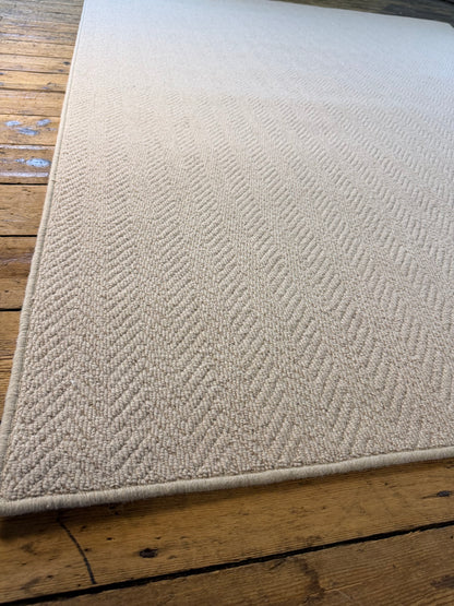 Oxford tone herringbone 100% wool rug 242cm x 300cm