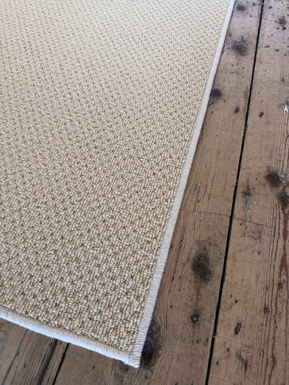 Mustard 100% wool rug 276cm x 330cm