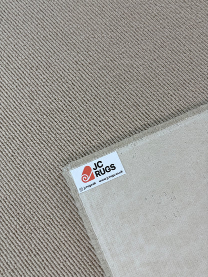 Champagne 100% wool rug 225cm x 256cm