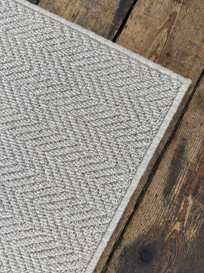 Harvest herringbone 100% wool rug 267cm x 270cm